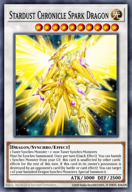 Stardust Chronicle Spark Dragon, Yu-Gi-Oh! 5D's Manga Promotional Cards YF09-EN001