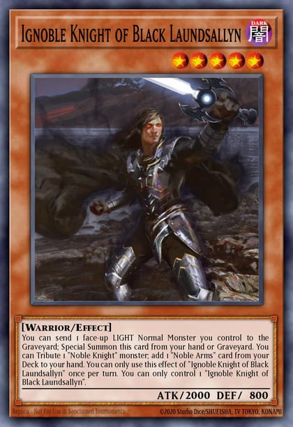 Ignoble Knight of Black Laundsallyn (ABYR-ENSP1), Abyss Rising ABYR-ENSP1