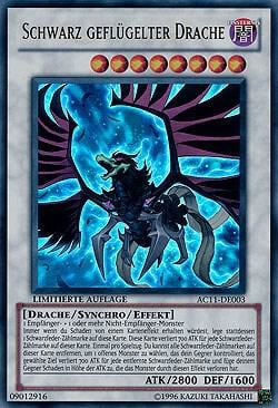 Black-Winged Dragon (German) - "Schwarz geflugelter Drache", Advent Calendar 2011 (Adventskalender) AC11-DE003