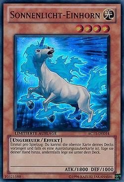 Sunlight Unicorn (German) - "Sonnenlicht-Einhorn", Advent Calendar 2011 (Adventskalender) AC11-DE014