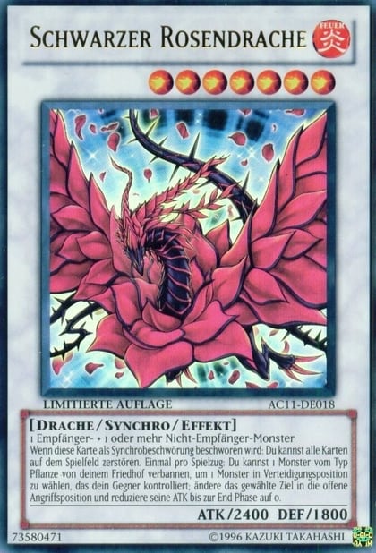 Black Rose Dragon (German) - "Schwarzer Rosendrache", Advent Calendar 2011 (Adventskalender) AC11-DE018
