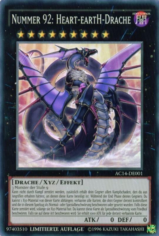 Number 92: Heart-eartH Dragon (German) - "Nummer 92: Heart-eartH-Drache", Advent Calendar 2014 (Adventskalender ZEXAL-Edition) AC14-DE001