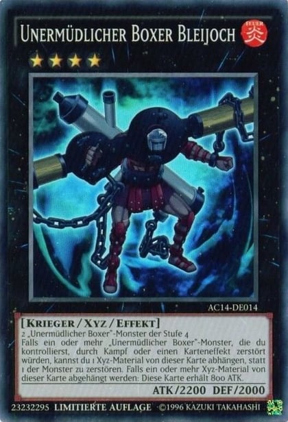 Battlin' Boxer Lead Yoke (German) - "Unermüdlicher Boxer Bleijoch", Advent Calendar 2014 (Adventskalender ZEXAL-Edition) AC14-DE014