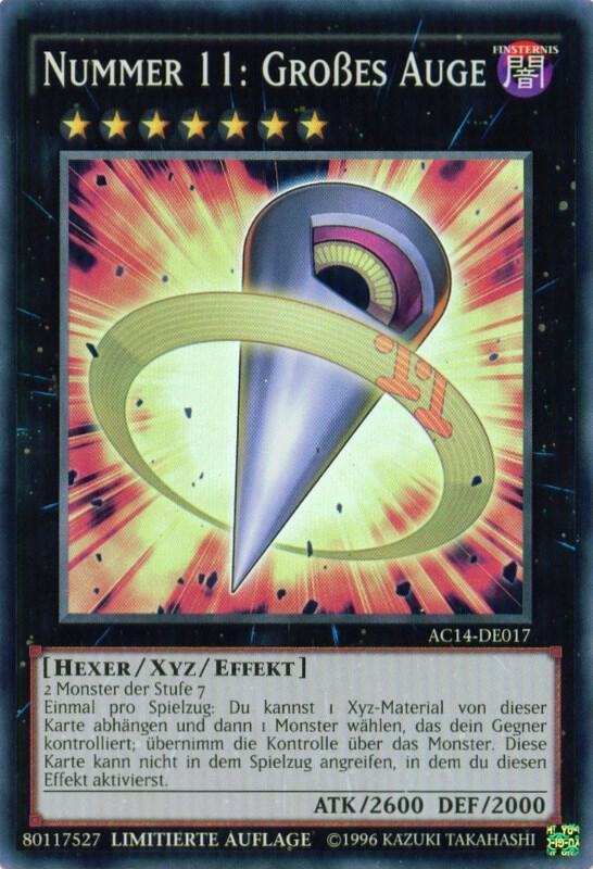 Number 11: Big Eye (German) - "Nummer 11: Großes Auge", Advent Calendar 2014 (Adventskalender ZEXAL-Edition) AC14-DE017