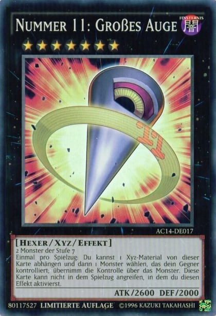 Number 11: Big Eye (German) - "Nummer 11: Großes Auge", Advent Calendar 2014 (Adventskalender ZEXAL-Edition) AC14-DE017