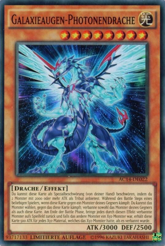 Galaxy-Eyes Photon Dragon (German) - "Galaxieaugen-Photonendrache", Advent Calendar 2014 (Adventskalender ZEXAL-Edition) AC14-DE022