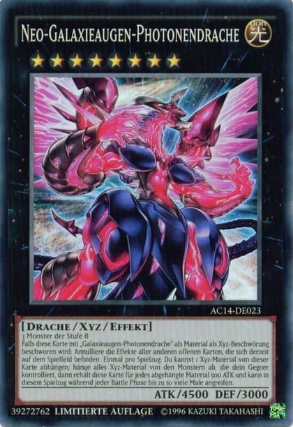 Neo Galaxy-Eyes Photon Dragon (German) - "Neo-Galaxieaugen-Photonendrache", Advent Calendar 2014 (Adventskalender ZEXAL-Edition) AC14-DE023