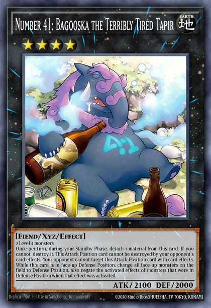 Number 41: Bagooska the Terribly Tired Tapir, Advent Calendar 2018 AC18-EN021