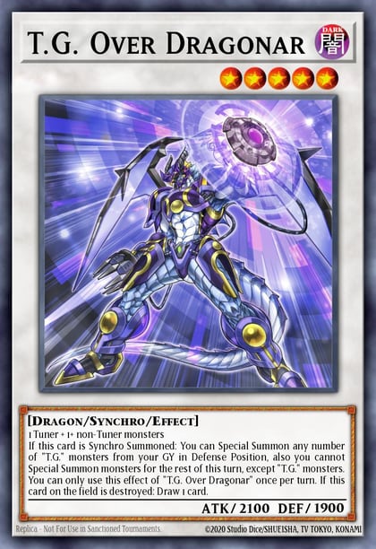 T.G. Over Dragonar (Quarter Century Secret Rare), Age of Overlord AGOV-EN035