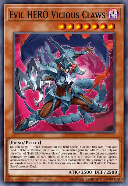 Evil HERO Vicious Claws, Alliance Insight ALIN-EN005