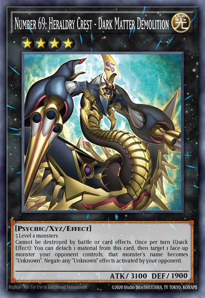 Number 69: Heraldry Crest - Dark Matter Demolition (Quarter Century Secret Rare), Alliance Insight ALIN-EN046