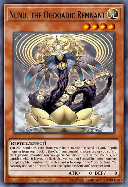 Nunu, the Ogdoadic Remnant, Ancient Guardians ANGU-EN001