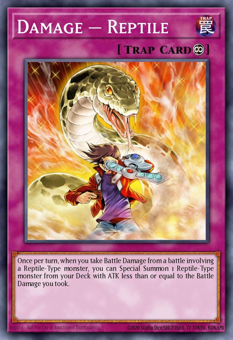 Damage = Reptile, Ancient Guardians ANGU-EN058