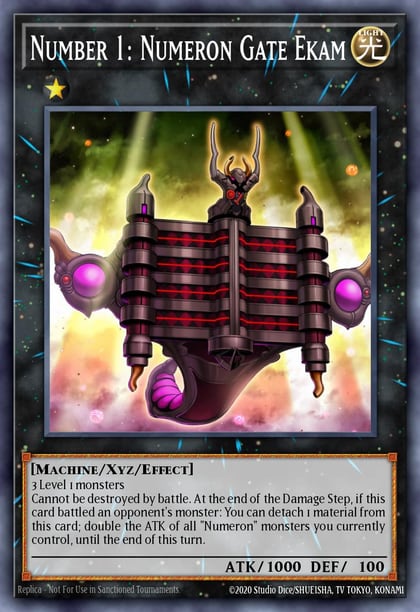 Number 1: Numeron Gate Ekam, Battles of Legend: Armageddon BLAR-EN022