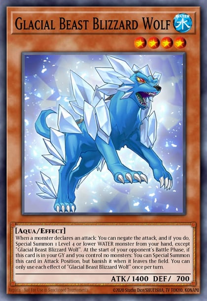 Glacial Beast Blizzard Wolf, Battles of Legend: Armageddon BLAR-EN031