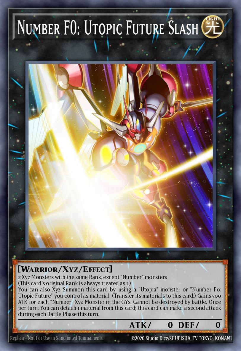 Number F0: Utopic Future Slash, Battles of Legend: Armageddon BLAR-EN046