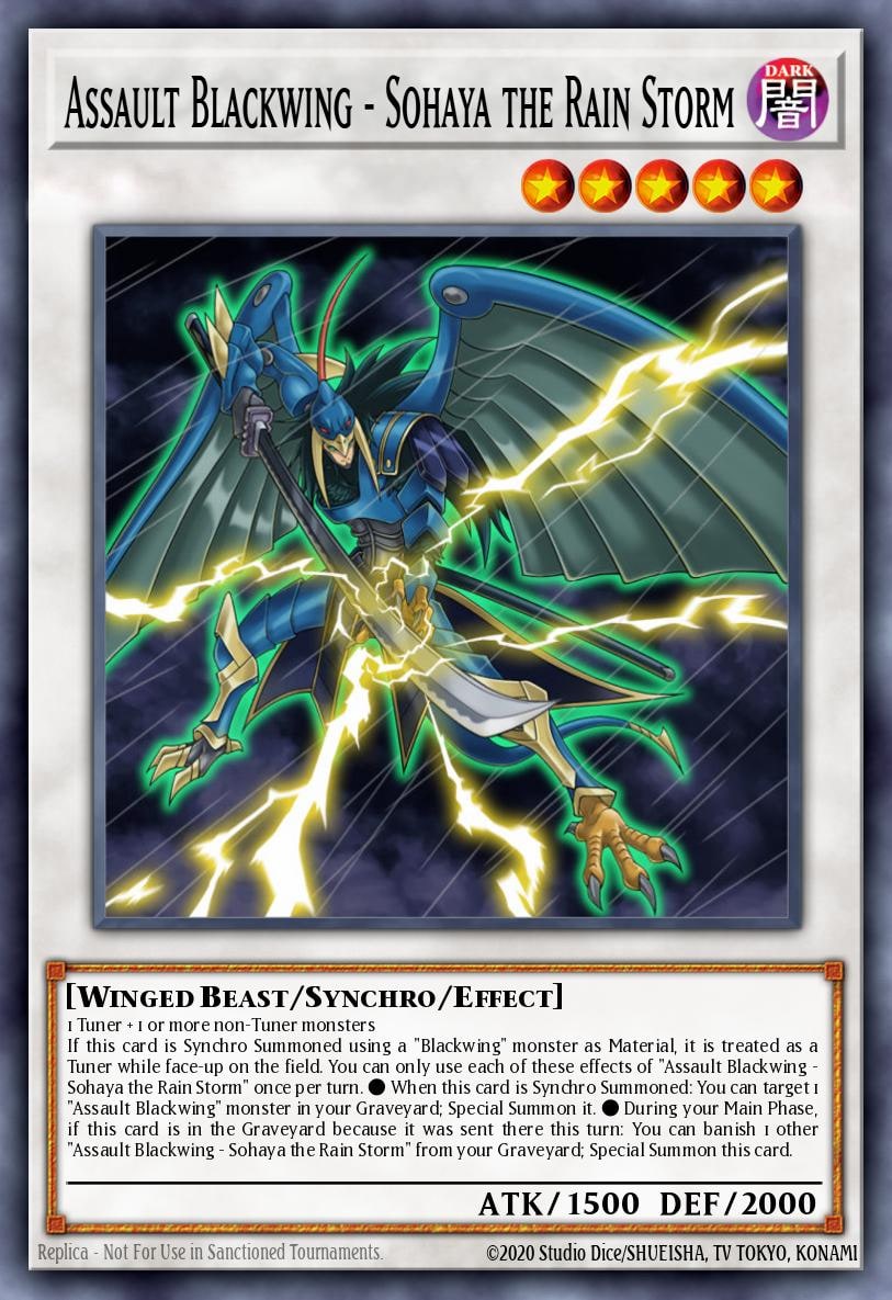 Assault Blackwing - Sohaya the Rain Storm, Battles of Legend: Armageddon BLAR-EN062