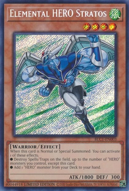 Elemental HERO Stratos, Battles of Legend: Chapter 1 BLC1-EN003