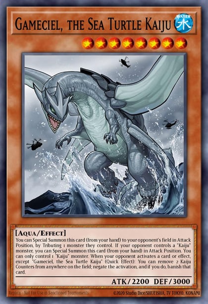 Gameciel, the Sea Turtle Kaiju, Battles of Legend: Chapter 1 BLC1-EN005
