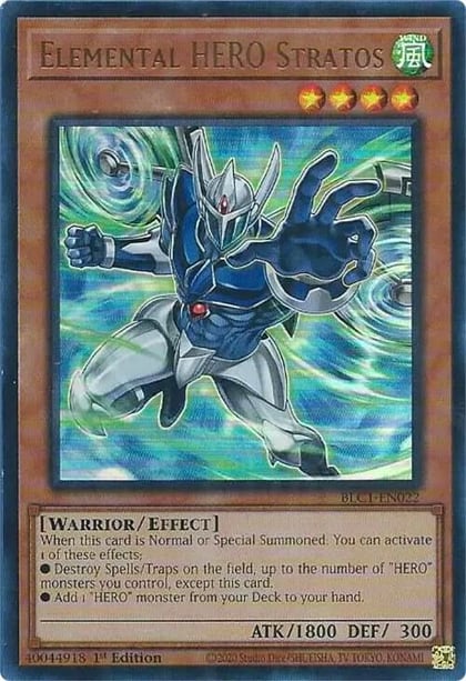 Elemental HERO Stratos (Alternate Art), Battles of Legend: Chapter 1 BLC1-EN022