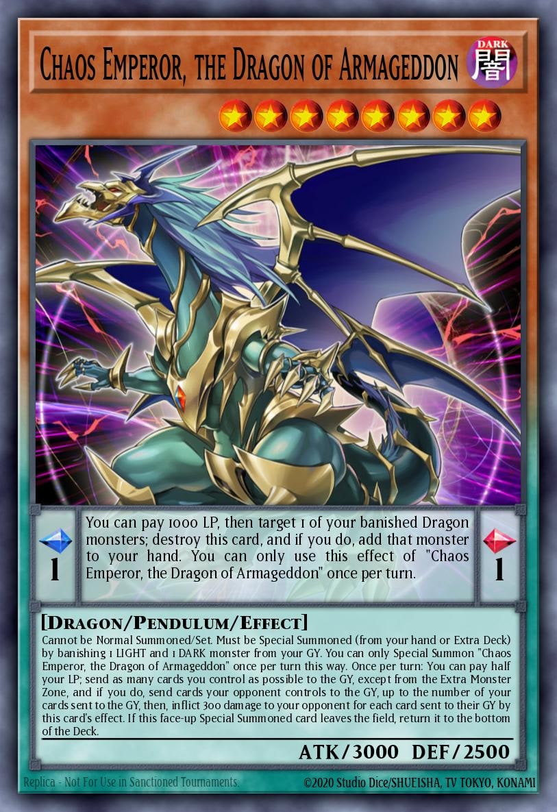 Chaos Emperor, the Dragon of Armageddon, Battles of Legend: Chapter 1 BLC1-EN026