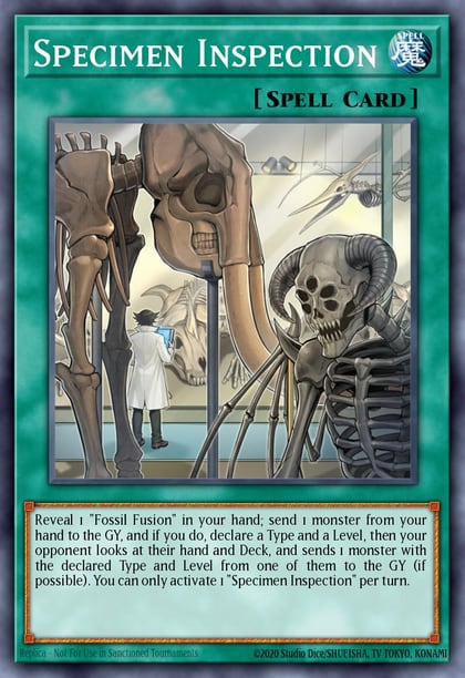 Specimen Inspection, Battles of Legend: Chapter 1 BLC1-EN136