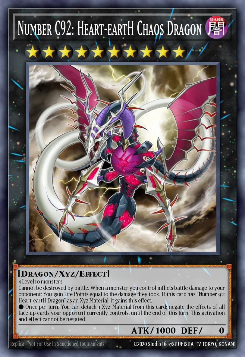 Number C92: Heart-eartH Chaos Dragon, Battles of Legend: Chapter 1 BLC1-EN149