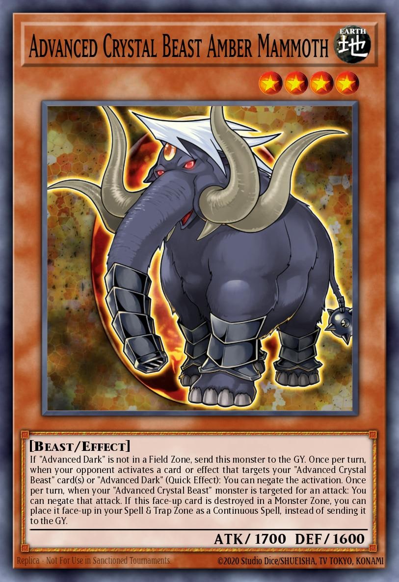 Advanced Crystal Beast Amber Mammoth, Battles of Legend: Crystal Revenge BLCR-EN014