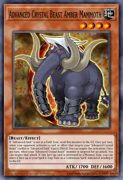 Advanced Crystal Beast Amber Mammoth, Battles of Legend: Crystal Revenge BLCR-EN014