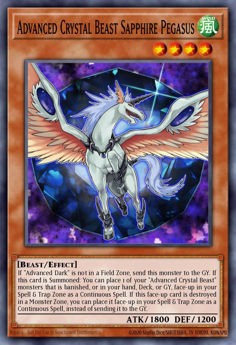 Advanced Crystal Beast Sapphire Pegasus, Battles of Legend: Crystal Revenge BLCR-EN016