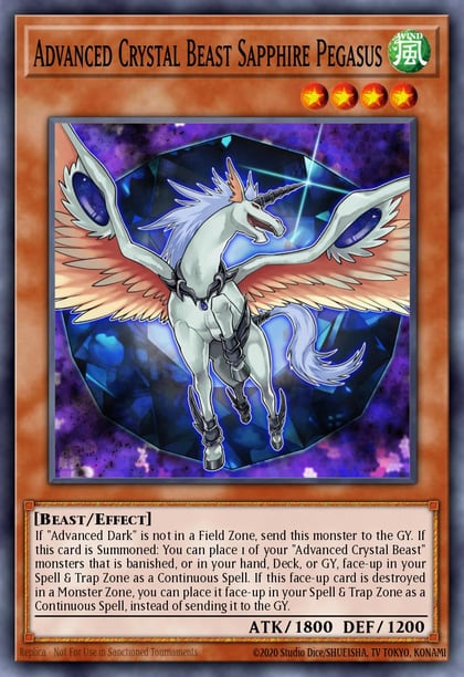 Advanced Crystal Beast Sapphire Pegasus, Battles of Legend: Crystal Revenge BLCR-EN016