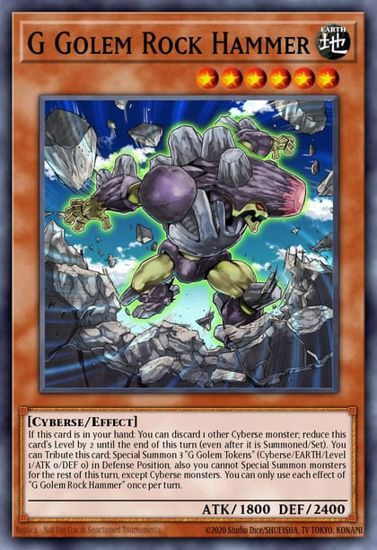 G Golem Rock Hammer, Battles of Legend: Crystal Revenge BLCR-EN040