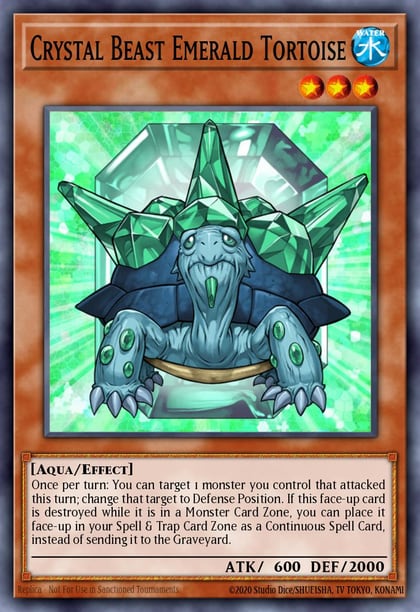 Crystal Beast Emerald Tortoise, Battles of Legend: Crystal Revenge BLCR-EN049
