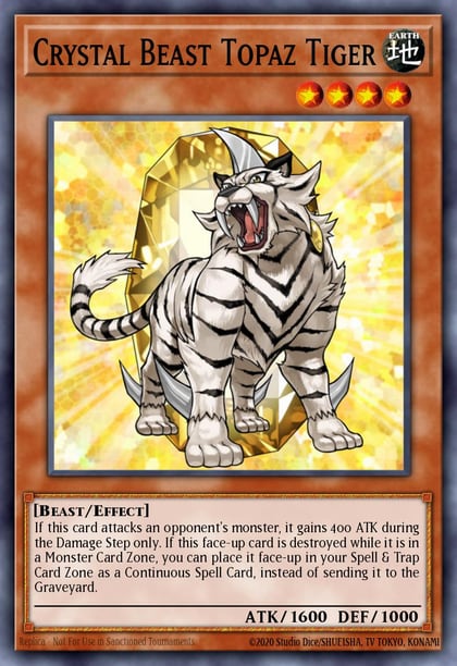 Crystal Beast Topaz Tiger, Battles of Legend: Crystal Revenge BLCR-EN050