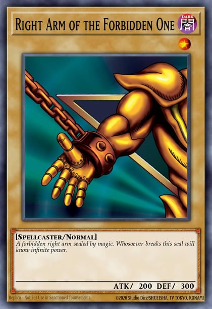 Right Arm of the Forbidden One (Starlight Rare), Battles of Legend: Crystal Revenge BLCR-EN104