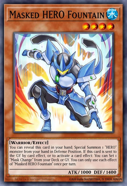 Masked HERO Fountain (Starlight Rare), Battles of Legend: Glorious Gallery BLGG-EN029