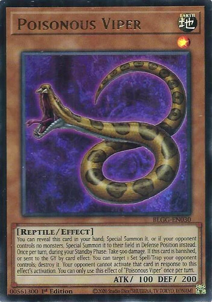 Poisonous Viper, Battles of Legend: Glorious Gallery BLGG-EN030