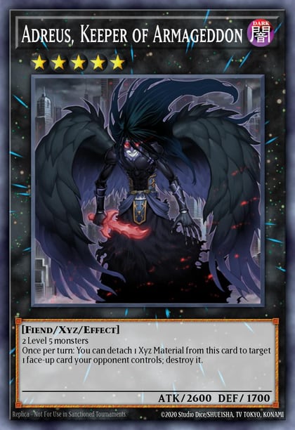 Adreus, Keeper of Armageddon (Starlight Rare), Battles of Legend: Glorious Gallery BLGG-EN096