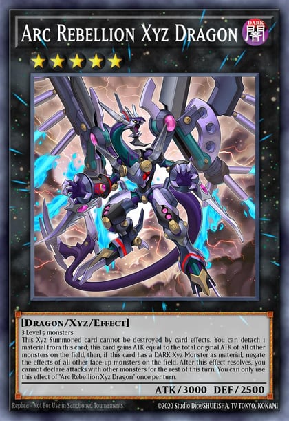 Arc Rebellion Xyz Dragon, Battles of Legend: Glorious Gallery BLGG-EN100