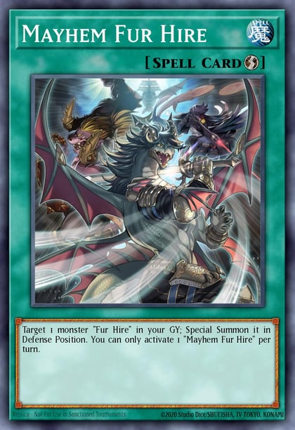 Mayhem Fur Hire (Starlight Rare), Battles of Legend: Glorious Gallery BLGG-EN116