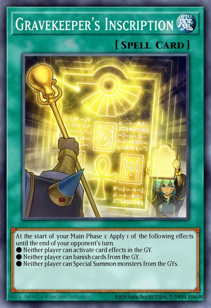Gravekeeper's Inscription, Battles of Legend: Glorious Gallery BLGG-EN121