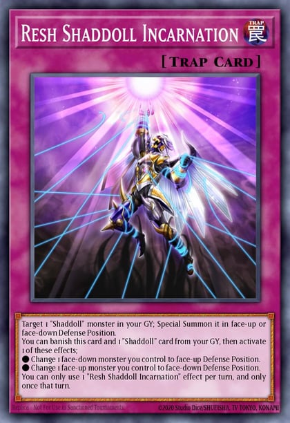 Resh Shaddoll Incarnation, Battles of Legend: Glorious Gallery BLGG-EN134