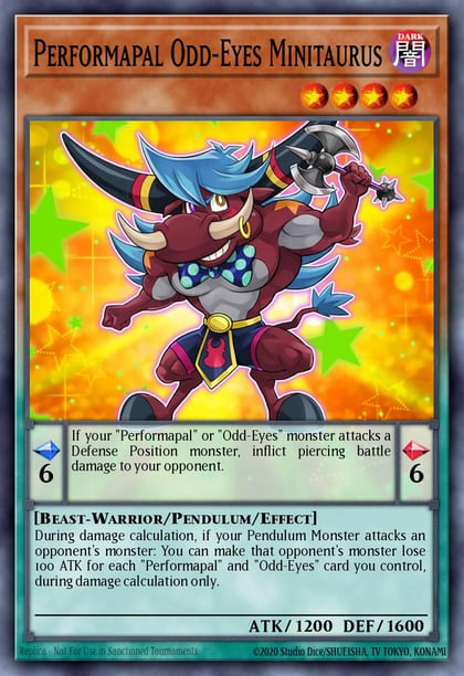Performapal Odd-Eyes Minitaurus, Battles of Legend: Light's Revenge BLLR-EN002