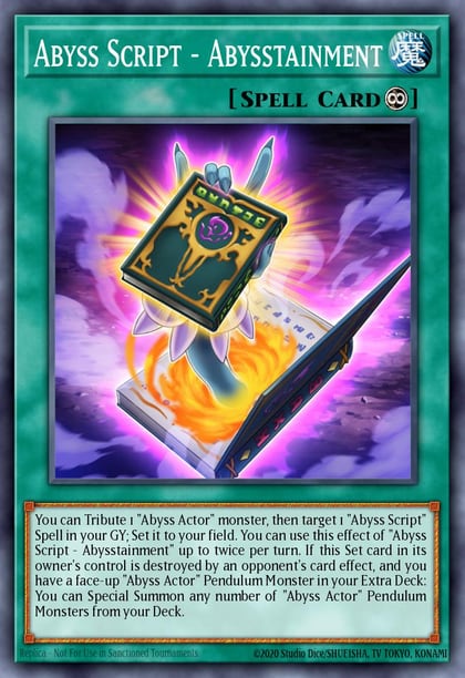 Abyss Script - Abysstainment, Battles of Legend: Light's Revenge BLLR-EN013
