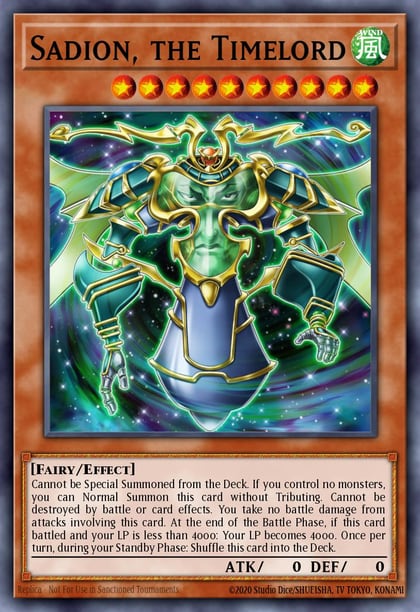 Sadion, the Timelord, Battles of Legend: Light's Revenge BLLR-EN033