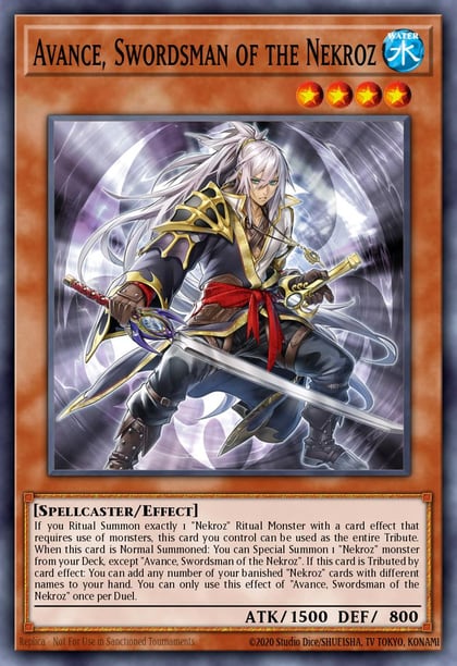 Avance, Swordsman of the Nekroz, Battles of Legend: Monster Mayhem BLMM-EN024