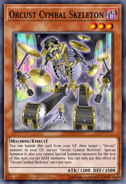 Orcust Cymbal Skeleton, Battles of Legend: Monster Mayhem BLMM-EN084