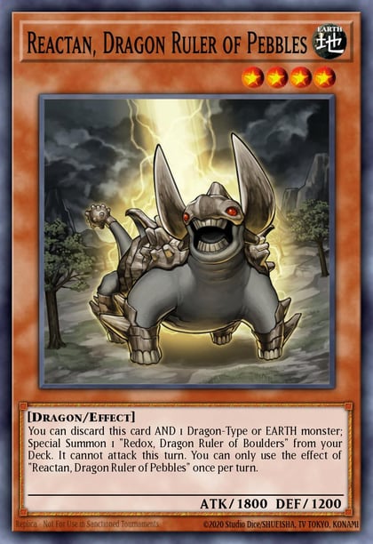 Reactan, Dragon Ruler of Pebbles, Battles of Legend: Monster Mayhem BLMM-EN121