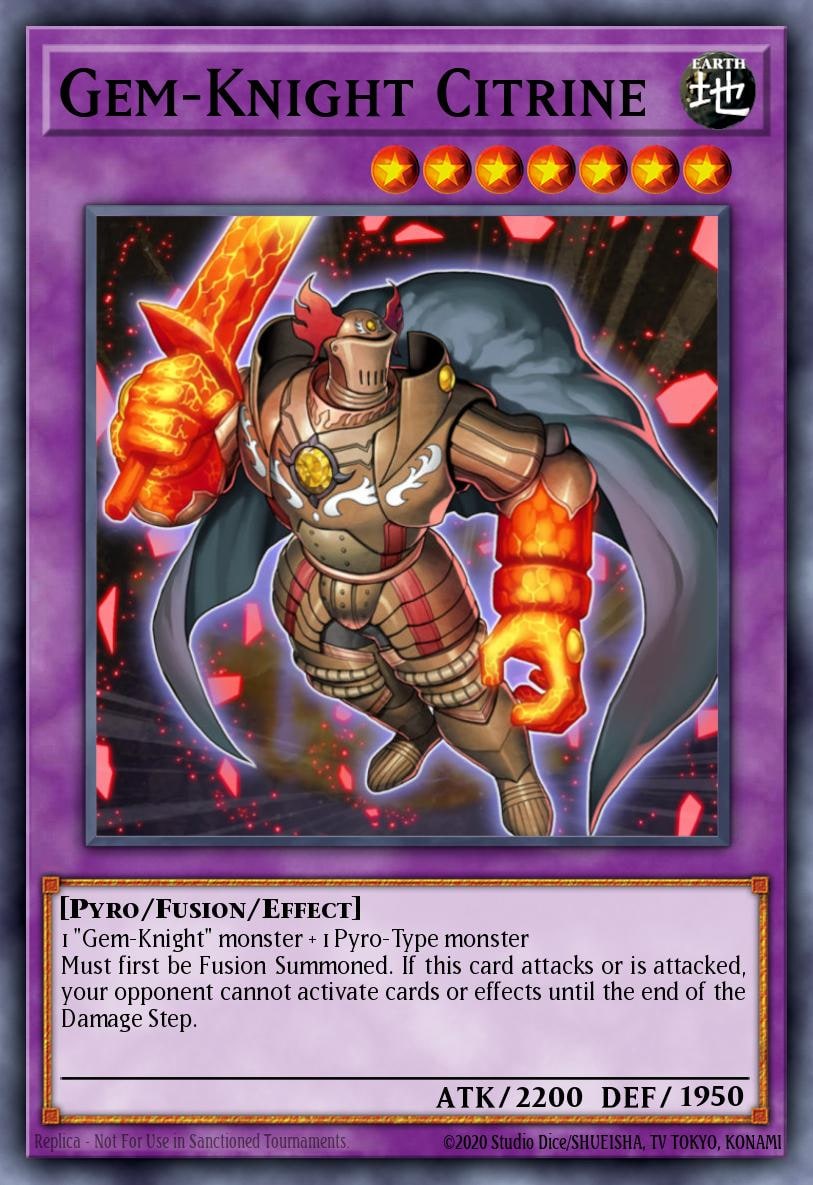 Gem-Knight Citrine, Battles of Legend: Monster Mayhem BLMM-EN139