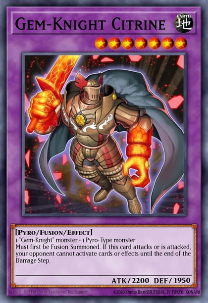 Gem-Knight Citrine, Battles of Legend: Monster Mayhem BLMM-EN139